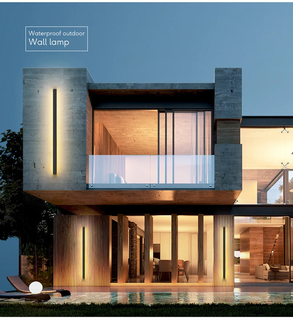 EcoBright LED Waterproof Wall Lamp