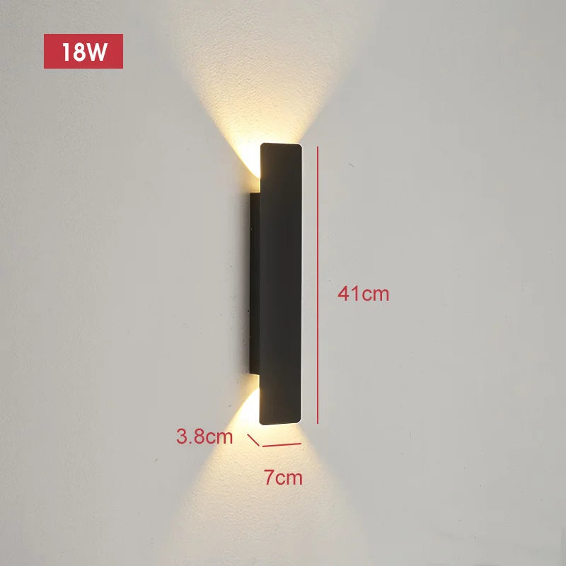 Outdoor Waterproof 18W LED Wall Lamp