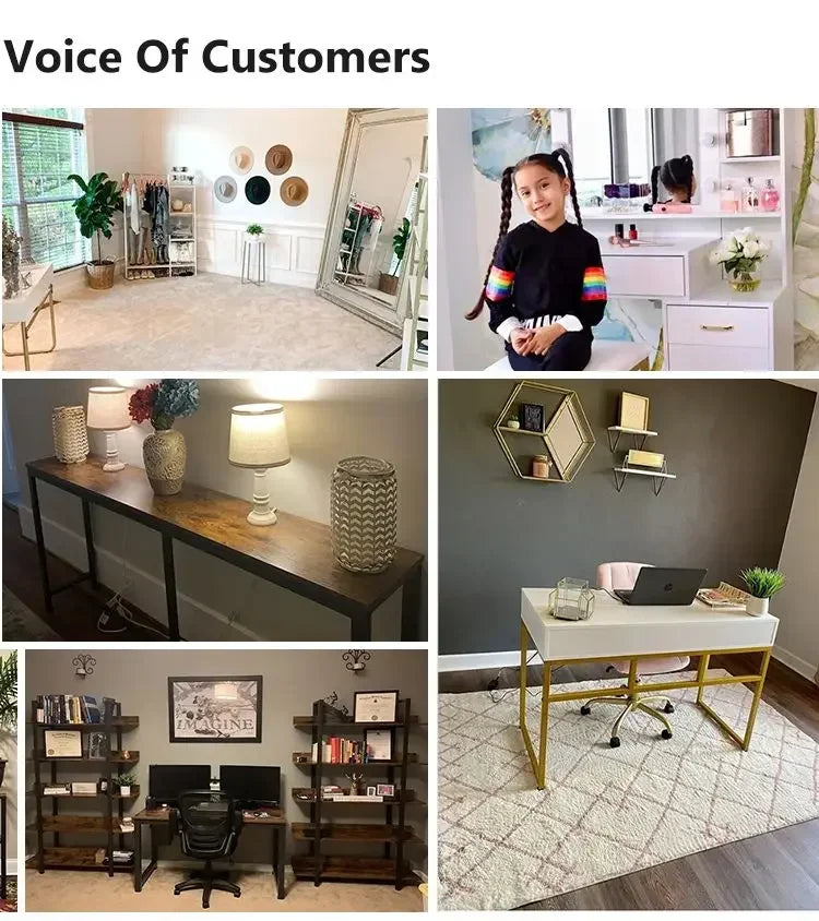 Exquus 63" Faux Marble Dining Table – Rectangular Dining Table for 6 People