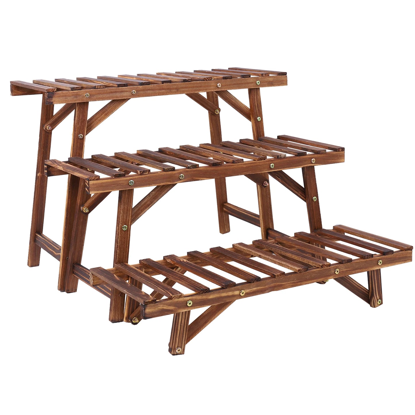 Wooden Blossom Ladder Shelf
