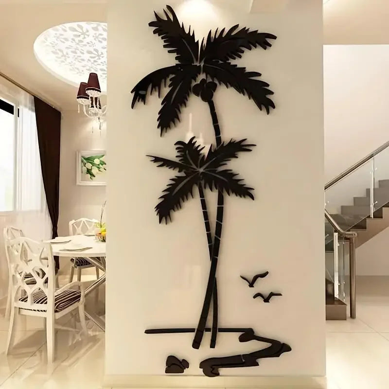3D Palm Tree Acrylic Wall Decor