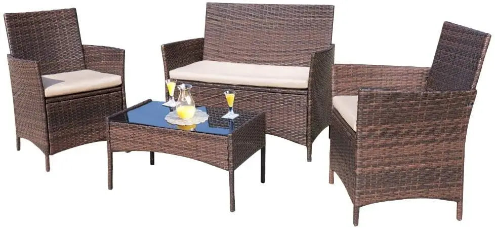 GardenLuxe Rattan Seating Set