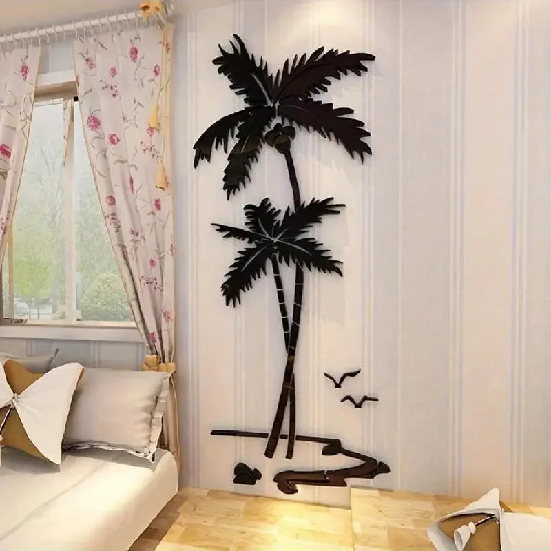 3D Palm Tree Acrylic Wall Decor