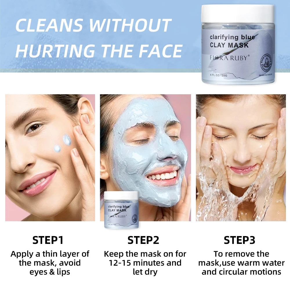 Revive & Refresh: Deep Cleansing Blue Clay Mask