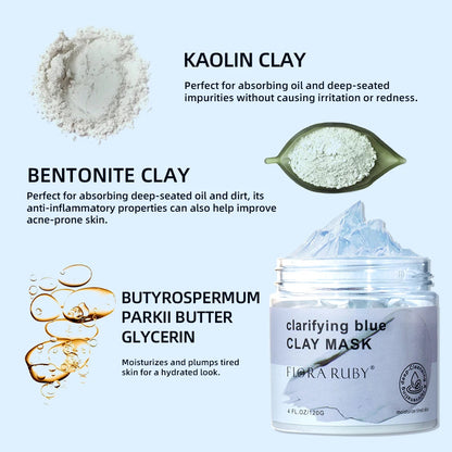 Revive & Refresh: Deep Cleansing Blue Clay Mask Clay mask EXQUUS 