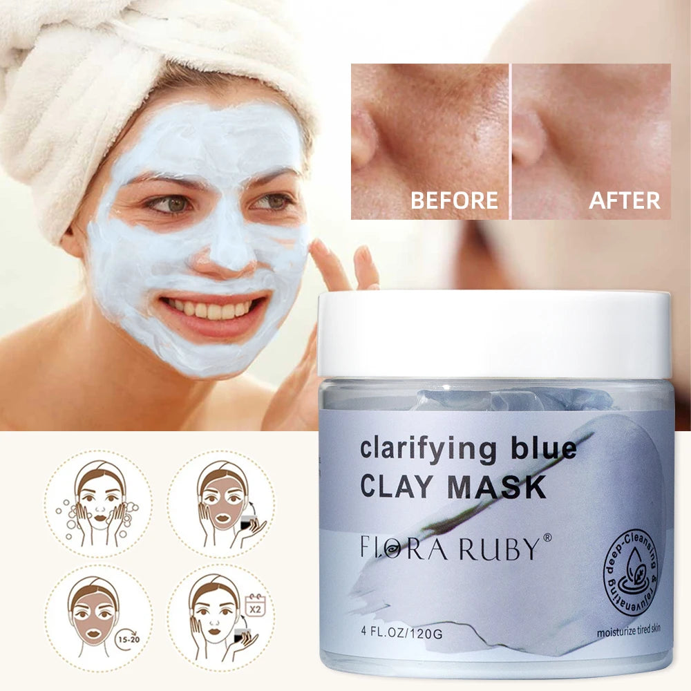 Revive & Refresh: Deep Cleansing Blue Clay Mask Clay mask EXQUUS 